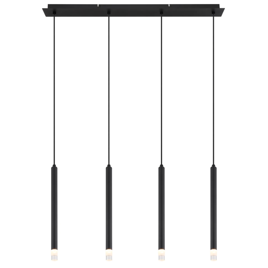 Globo - Lestenec na vrvici 4xG9/4W/230V črna