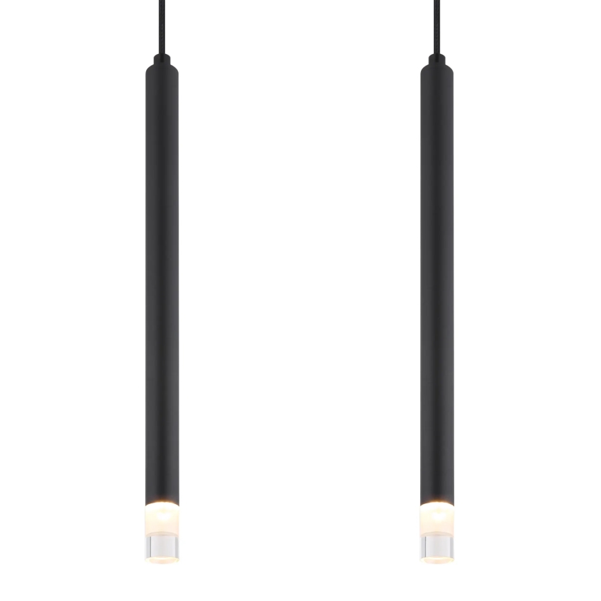 Globo - Lestenec na vrvici 4xG9/4W/230V črna