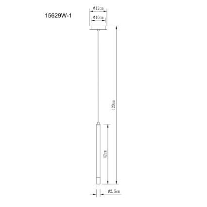 Globo - Lestenec na vrvici 1xG9/4W/230V pr. 12 cm