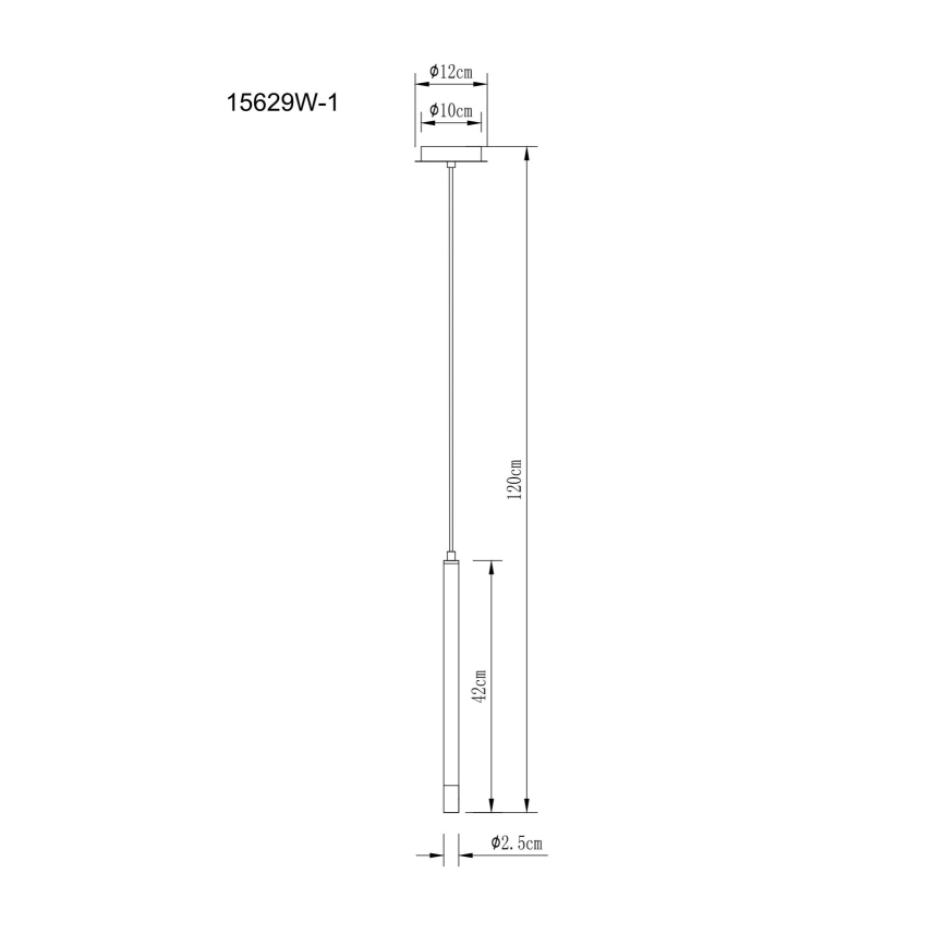 Globo - Lestenec na vrvici 1xG9/4W/230V pr. 12 cm