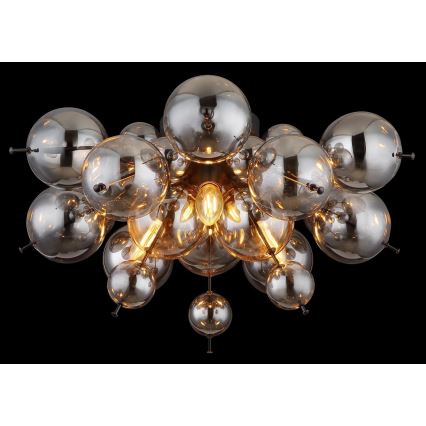 Globo - Nadgradni lestenec 3xE14/25W/230V pr. 55 cm črna