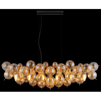 Globo - lestenec na vrvici 6xE14/25W/230V zlate barve
