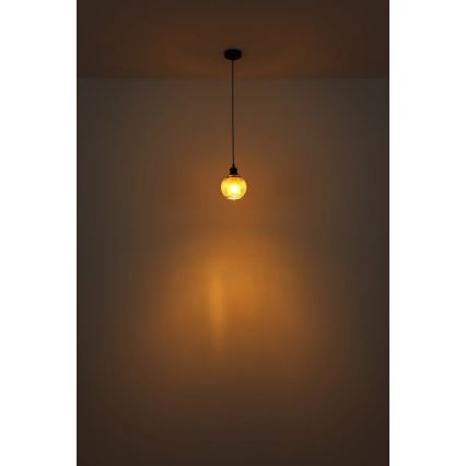 Globo - Lestenec na vrvici 1xE27/25W/230V pr. 15 cm baker