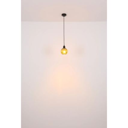 Globo - Lestenec na vrvici 1xE27/25W/230V pr. 15 cm baker