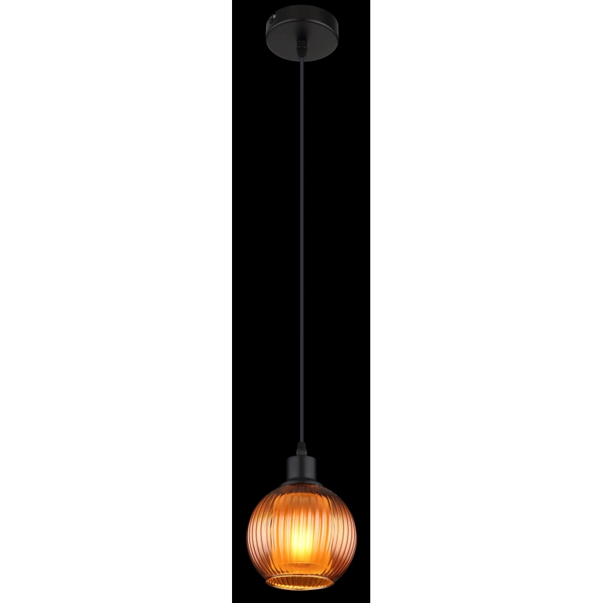 Globo - Lestenec na vrvici 1xE27/25W/230V pr. 15 cm baker