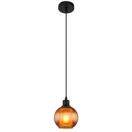 Globo - Lestenec na vrvici 1xE27/25W/230V pr. 15 cm baker