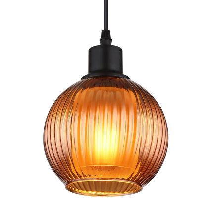 Globo - Lestenec na vrvici 1xE27/25W/230V pr. 15 cm baker