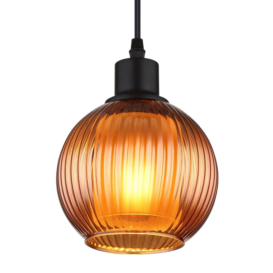 Globo - Lestenec na vrvici 1xE27/25W/230V pr. 15 cm baker