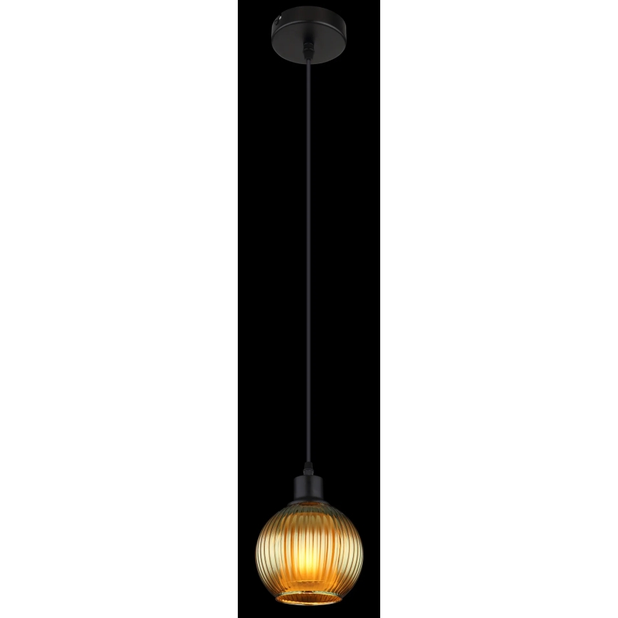 Globo - Lestenec na vrvici 1xE27/25W/230V pr. 15 cm zelena