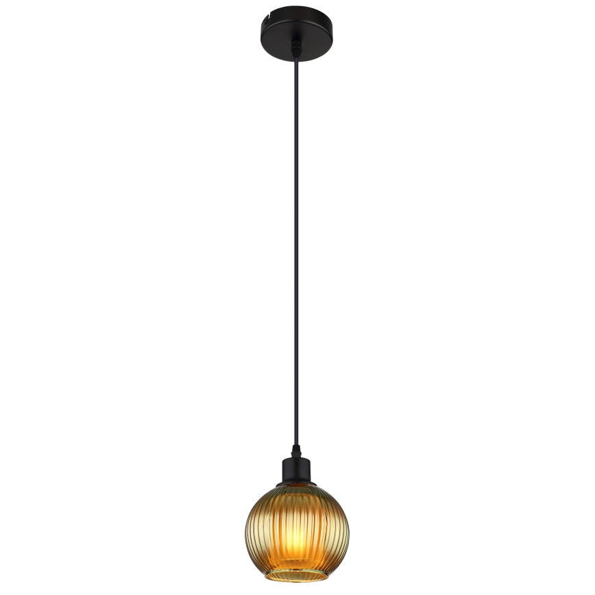 Globo - Lestenec na vrvici 1xE27/25W/230V pr. 15 cm zelena