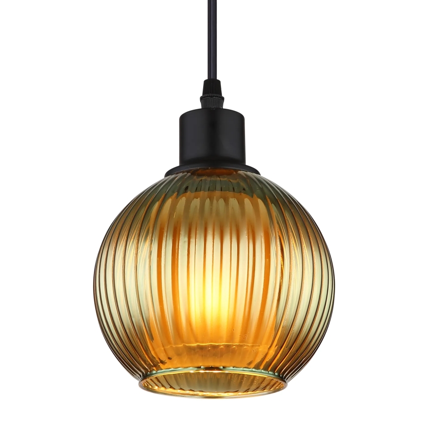 Globo - Lestenec na vrvici 1xE27/25W/230V pr. 15 cm zelena