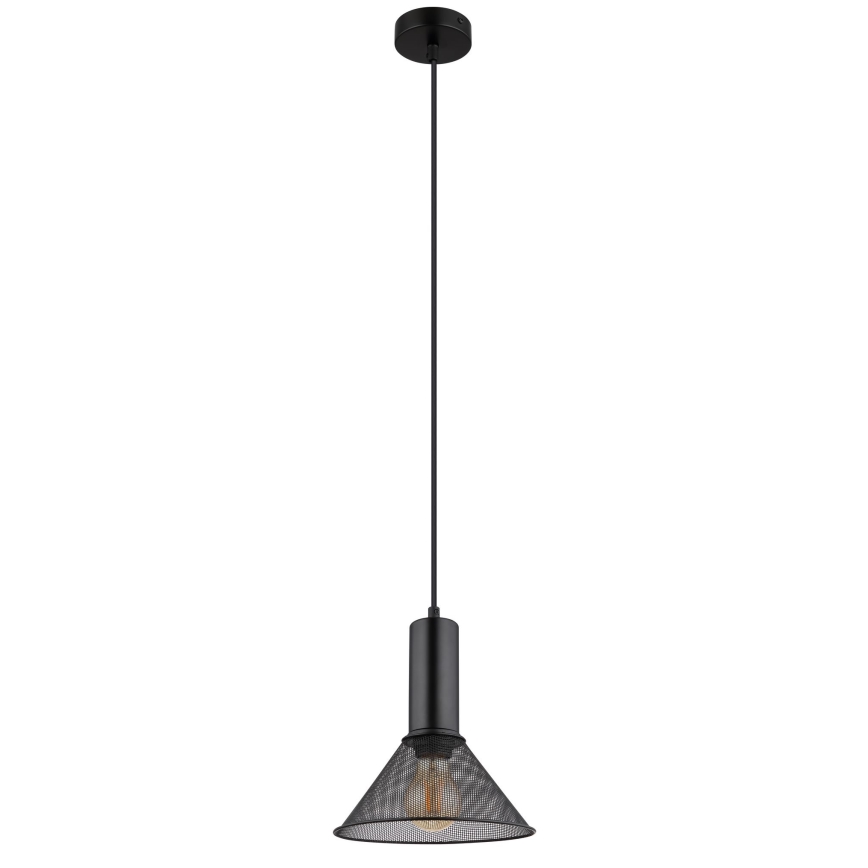 Globo - Lestenec na vrvici 1xE27/60W/230V črna