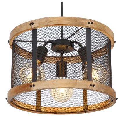 Globo - Lestenec na vrvici 3xE27/40W/230V pr. 40 cm