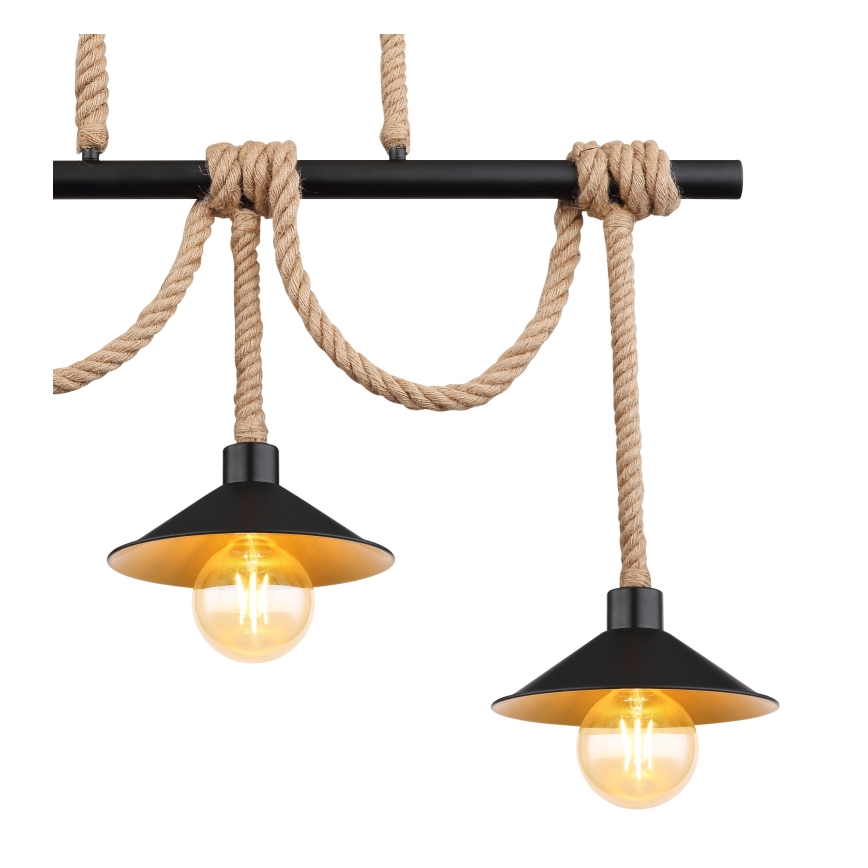 Globo 15690-3H - lestenec na kablu DIANA 3xE27/60W/230V črn