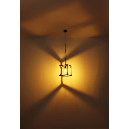 Globo 15691H - Lestenec na vrvici VERNON 1xE27/60W/230V