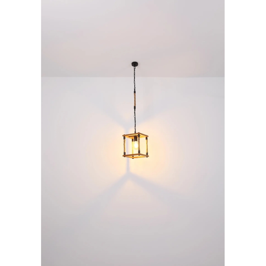 Globo 15691H - Lestenec na vrvici VERNON 1xE27/60W/230V