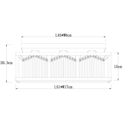 Globo - Lestenec 3xE27/40W/230V