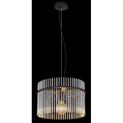 Globo - Lestenec na vrvici 1xE27/60W/230V pr. 40 cm črna