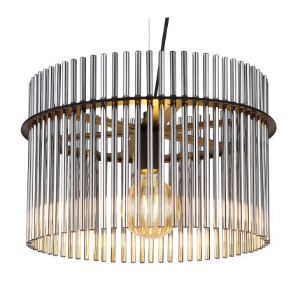 Globo - Lestenec na vrvici 1xE27/60W/230V pr. 40 cm črna
