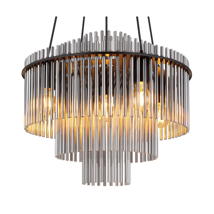 Globo - Lestenec na kablu 5xE27/60W/230V črn