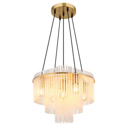 Globo - lestenec na kablu 5xE27/60W/230V zlate barve