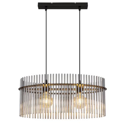 Globo - Lestenec na vrvici 2xE27/60W/230V črna