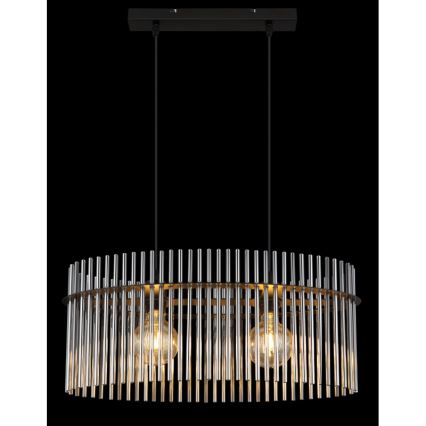 Globo - Lestenec na vrvici 2xE27/60W/230V črna