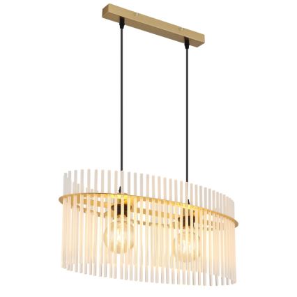 Globo - Lestenec na vrvici 2xE27/60W/230V zlata