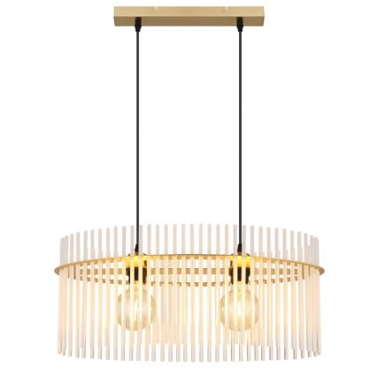 Globo - Lestenec na vrvici 2xE27/60W/230V zlata