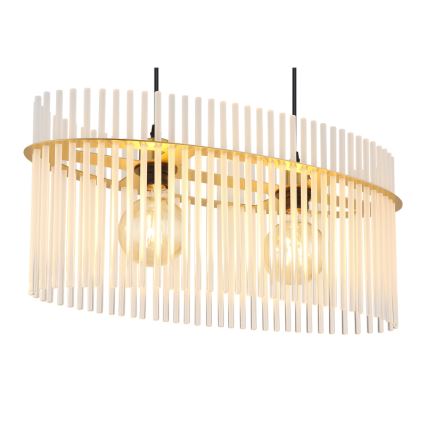 Globo - Lestenec na vrvici 2xE27/60W/230V zlata