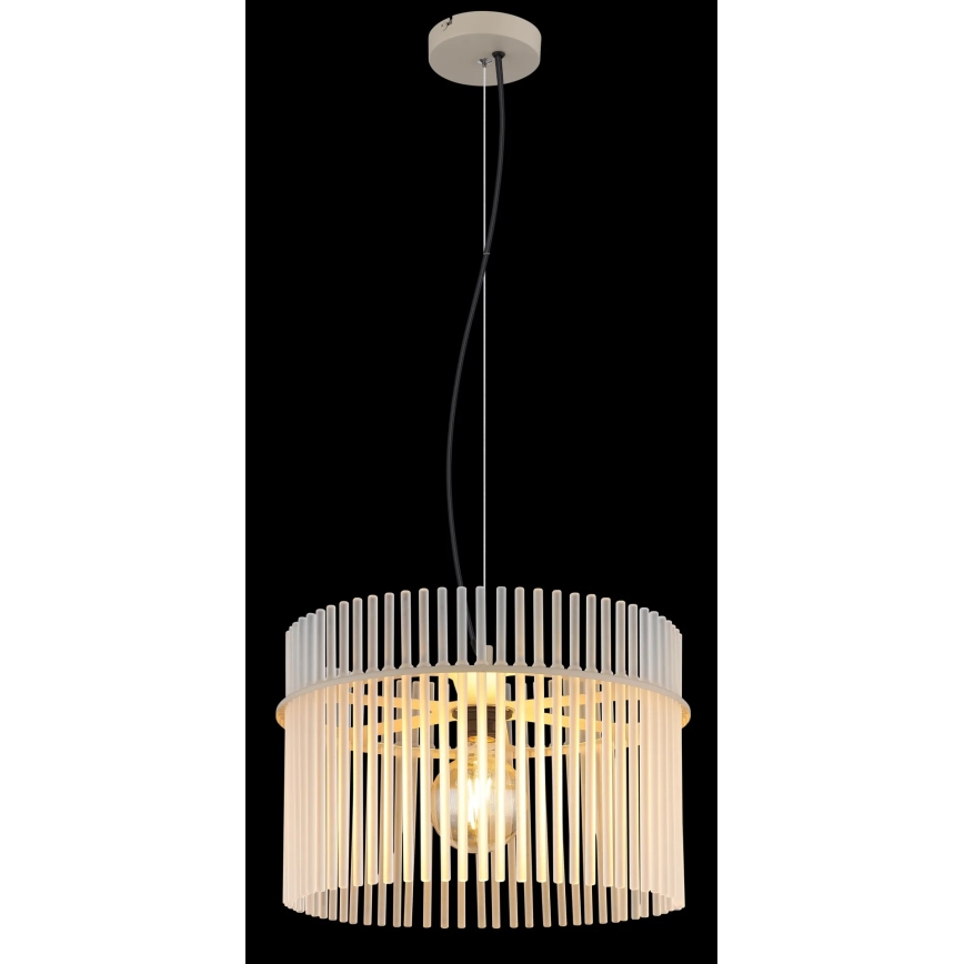 Globo - Lestenec na žici 1xE27/60W/230V Ø 40 cm kremna