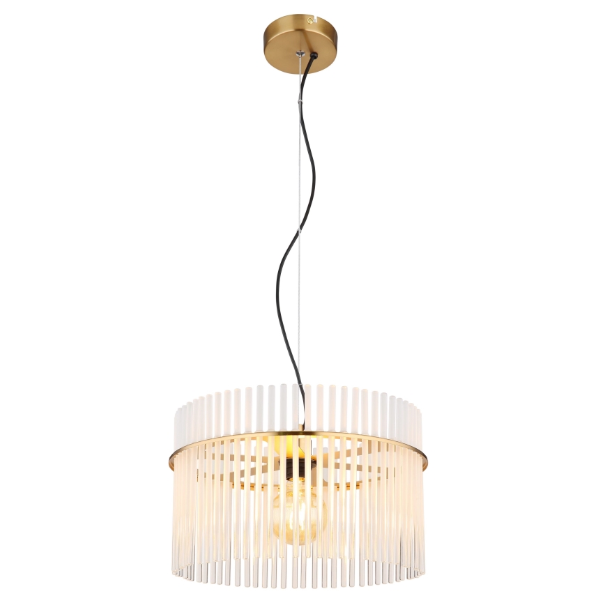 Globo - Lestenec na vrvici 1xE27/60W/230V pr. 40 cm zlata