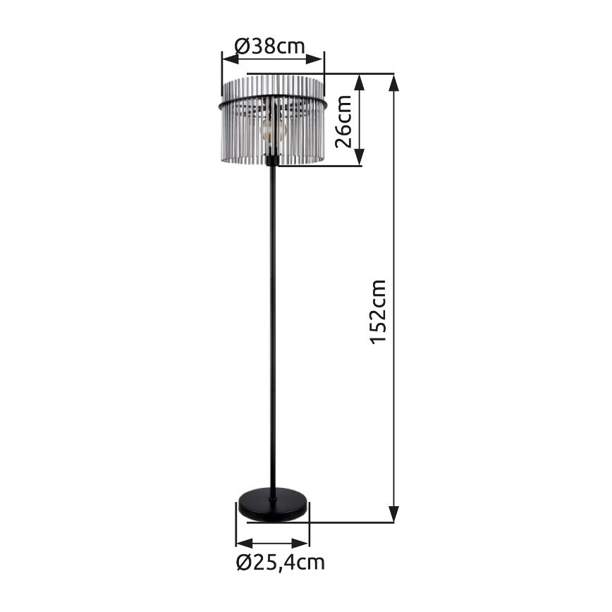 Globo - Talna svetilka 1xE27/60W/230V črna