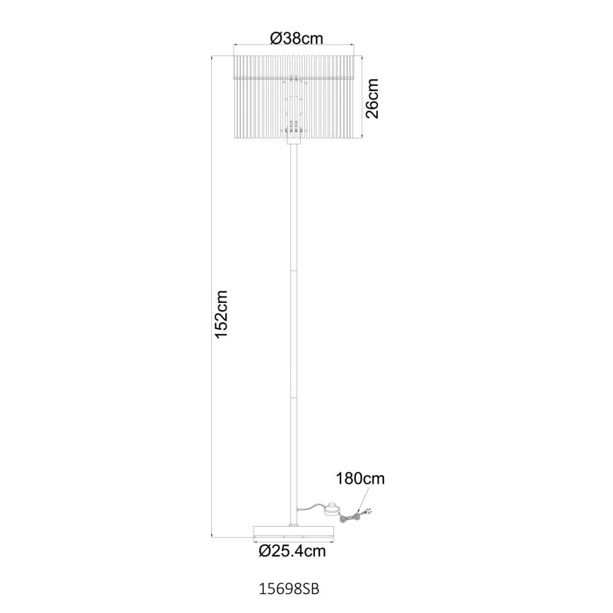 Globo - Stoječa svetilka 1xE27/60W/230V