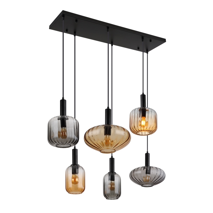 Globo - Lestenec na kablu 6xE27/60W/230V