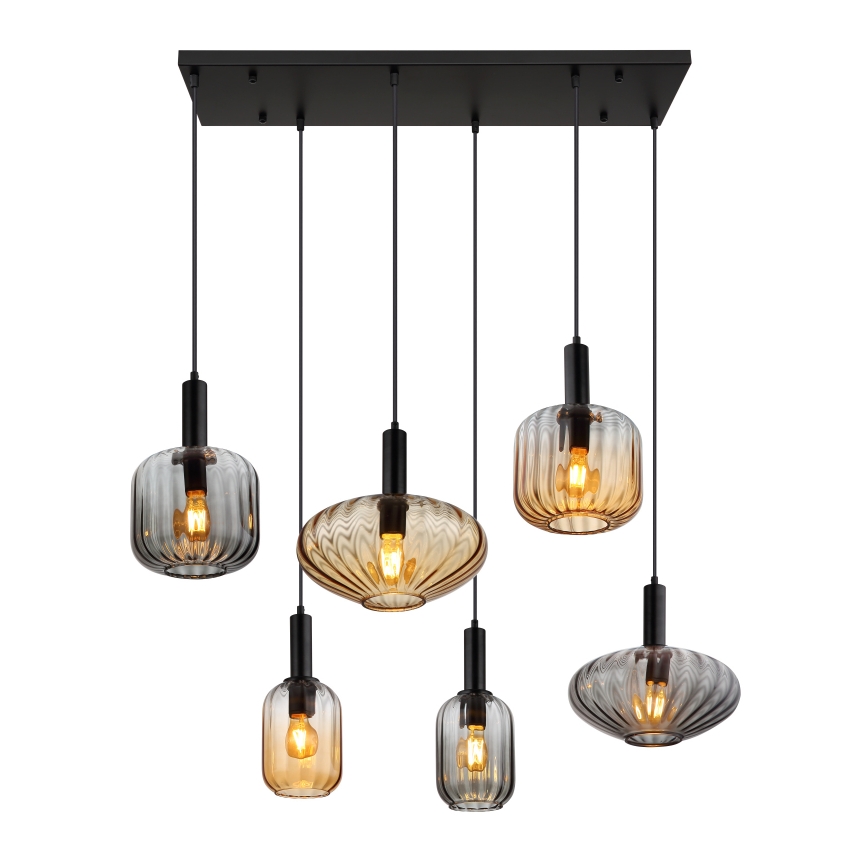 Globo - Lestenec na kablu 6xE27/60W/230V