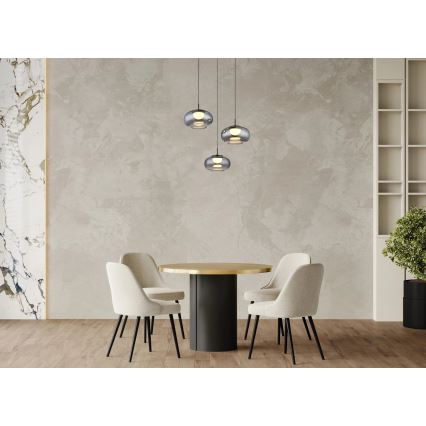 Globo - LED Lestenec na vrvici 3xLED/6W/230V