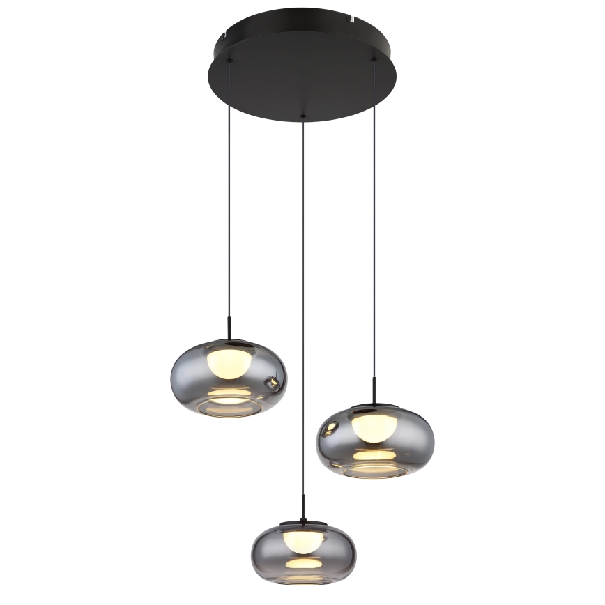 Globo - LED Lestenec na vrvici 3xLED/6W/230V
