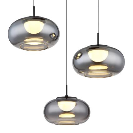 Globo - LED Lestenec na vrvici 3xLED/6W/230V