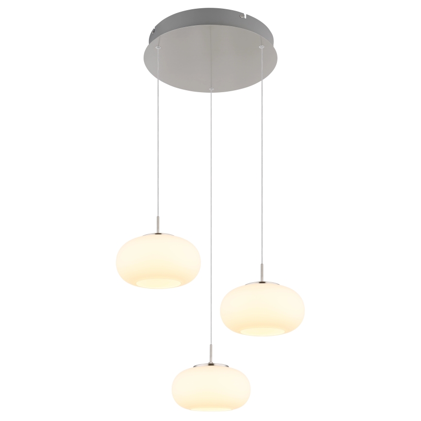 Globo - LED Lestenec na vrvici 3xLED/6W/230V