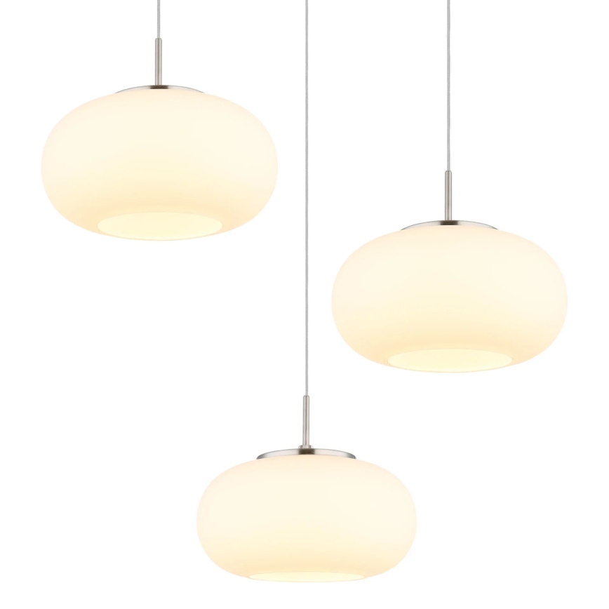 Globo - LED Lestenec na vrvici 3xLED/6W/230V