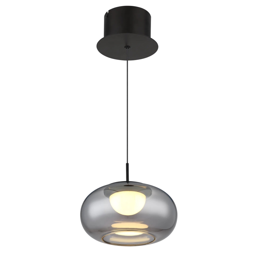 Globo - LED Lestenec na vrvici LED/6W/230V črna