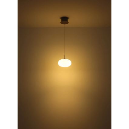 Globo - LED Lestenec na vrvici LED/6W/230V bela