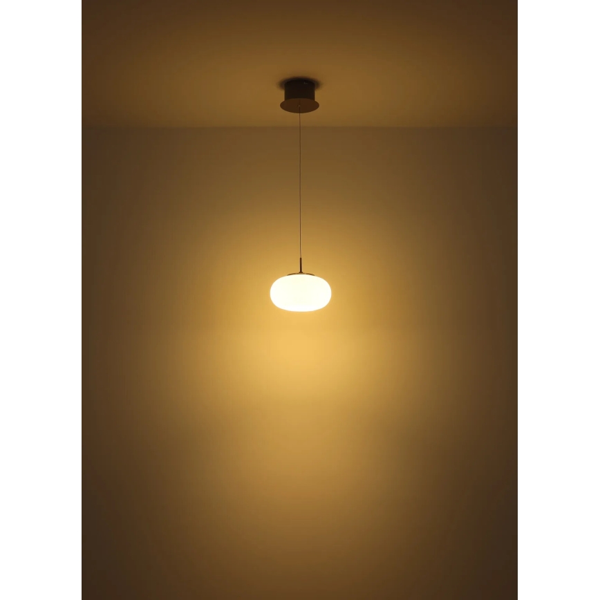 Globo - LED Lestenec na vrvici LED/6W/230V bela