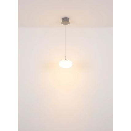 Globo - LED Lestenec na vrvici LED/6W/230V bela