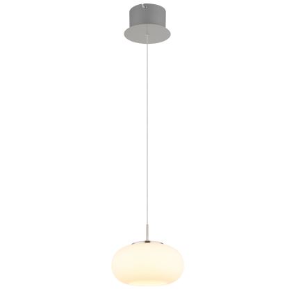 Globo - LED Lestenec na vrvici LED/6W/230V bela