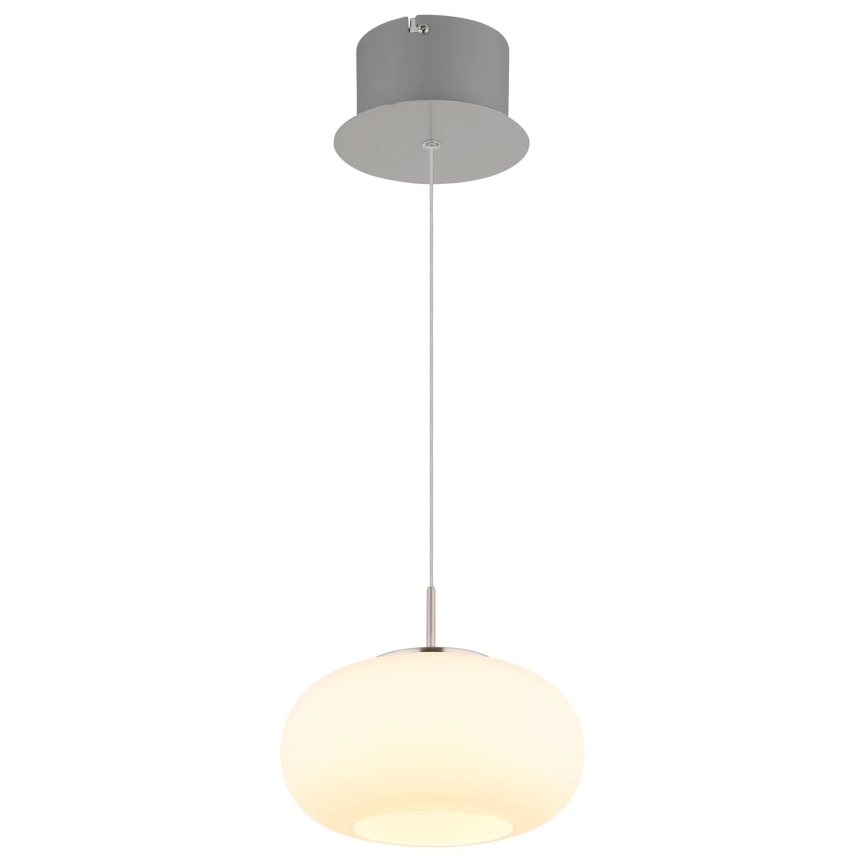 Globo - LED Lestenec na vrvici LED/6W/230V bela