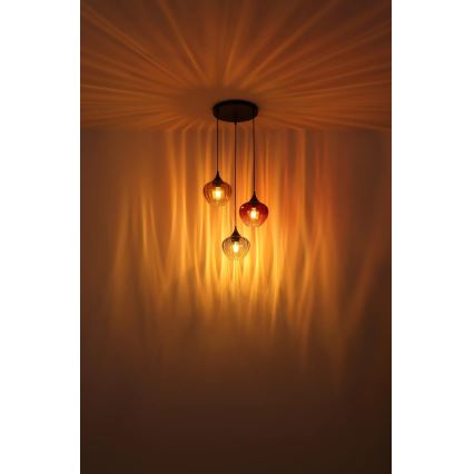 Globo - Lestenec na vrvici 3xE27/60W/230V
