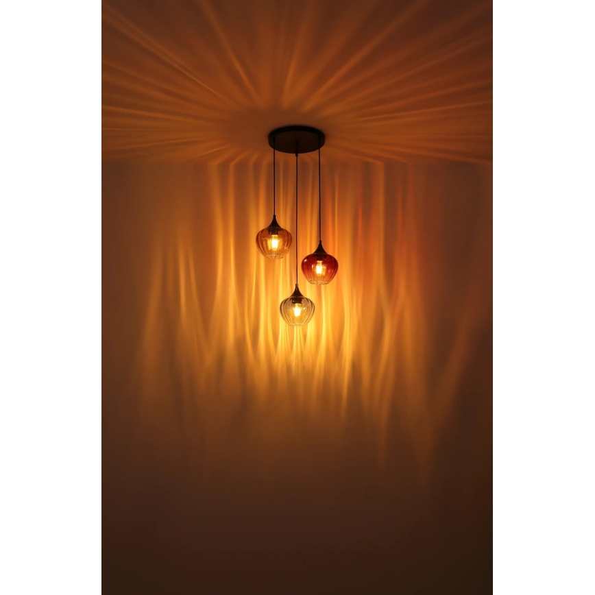 Globo - Lestenec na vrvici 3xE27/60W/230V