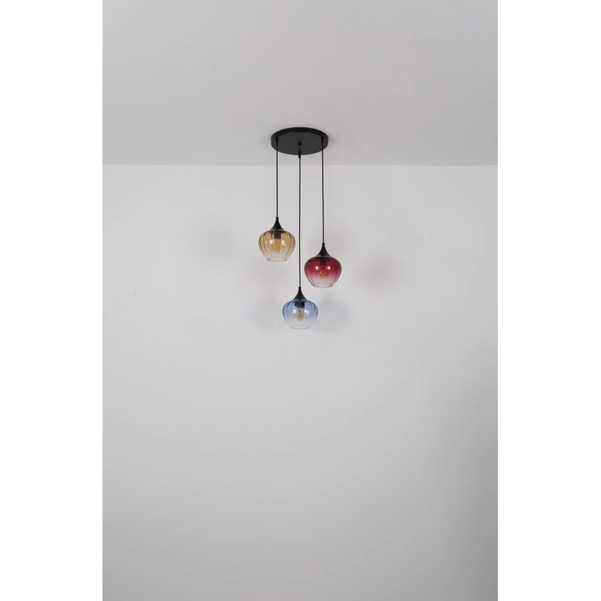 Globo - Lestenec na vrvici 3xE27/60W/230V